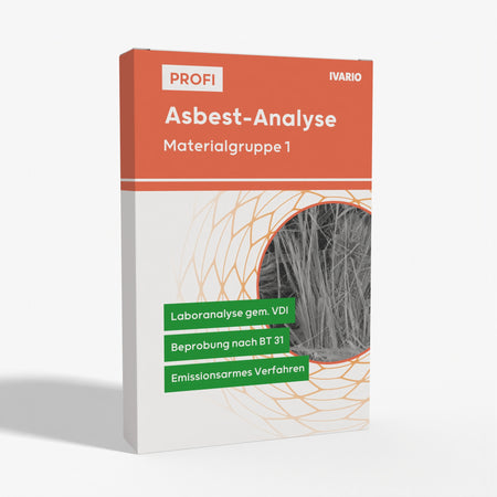 Profi Asbest-Analyse Materialgruppe 1 inkl. KMF