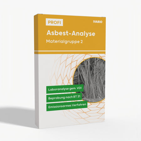 Profi Asbest-Analyse Materialgruppe 2 inkl. KMF